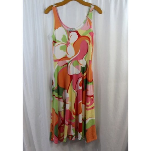 Dresses & Skirts - Boutique Womens Multicolor Sleeveless Retro Mod‎ Dress M NWT